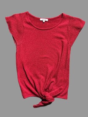 Madewell Flutter Sleeve, Tie Knot Top